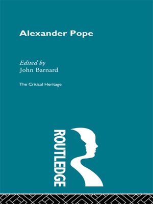 cover image of Alexander Pope